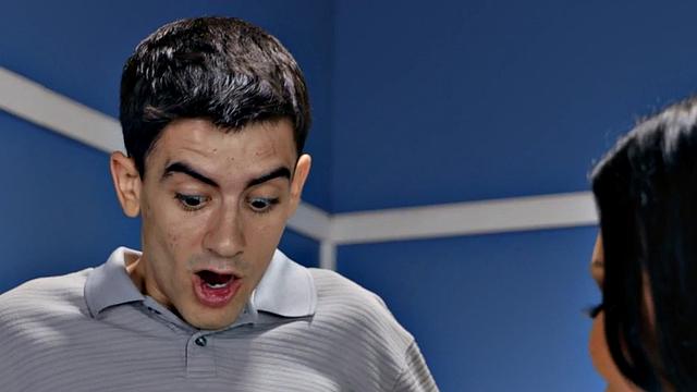 Busty cougar titty fucks and sucks off lil guy before sex