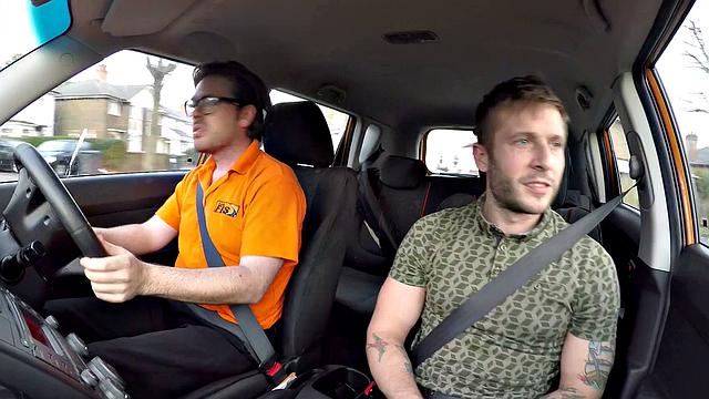 British babe Barbie can't resist a tattooed stud's charm and rides him like a pro