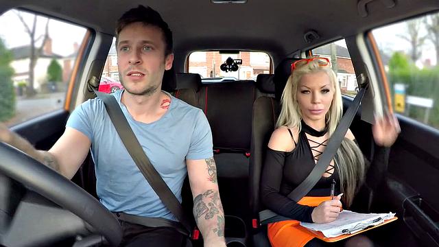 British babe Barbie can't resist a tattooed stud's charm and rides him like a pro