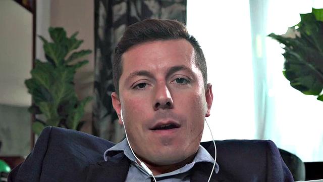 A tattooed brunette beg for ATM BJ & assfucking from BF in shorts