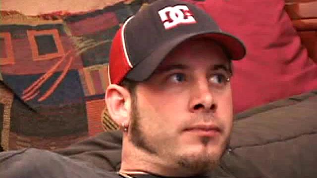 Pierced punk Elijah Mageddon goes to work on his cock. After stroking his stiff dick to the porn video, he pumps out his warm cum load onto the skateboard.