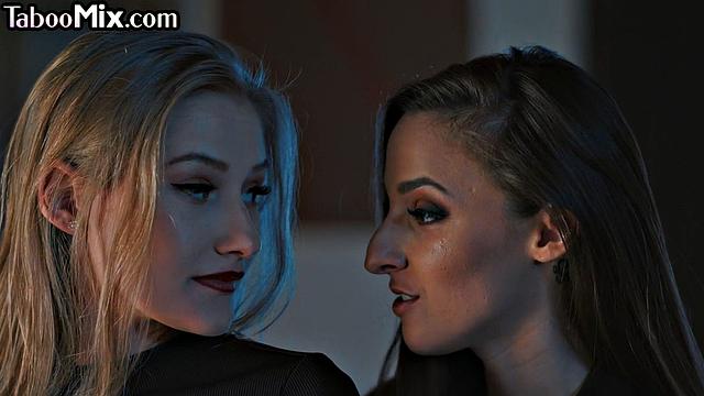 Busty lesbian babe fingering her GF