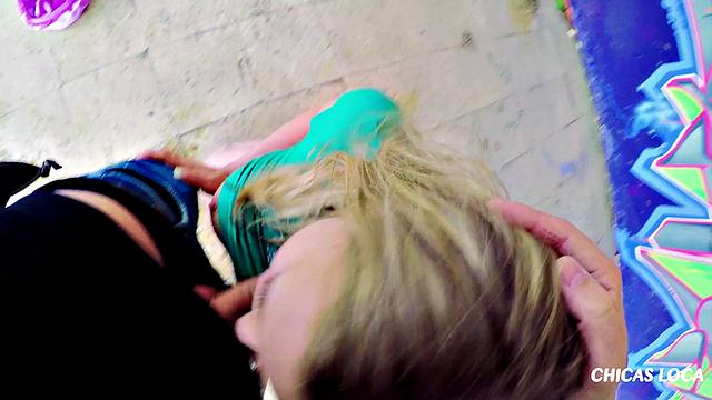 Sweet Russian teen Daniella Margot gets pounded by Spanish stud outdoors