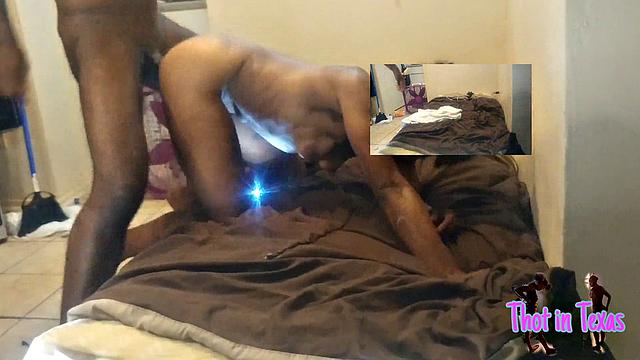 Watch this Texas Cuckold MILF tag team two cumshots on her ass in this hot homemade video