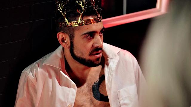 Tgirl wanked and barebacked in erotic threesome