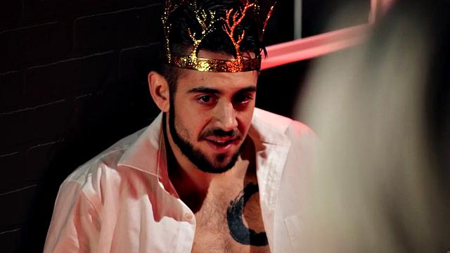 Tgirl wanked and barebacked in erotic threesome