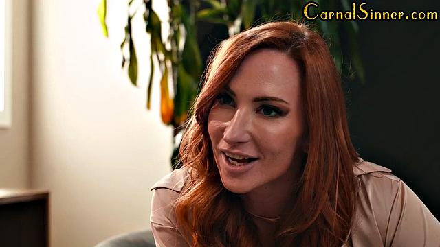 stocking big redhead bae cockriding