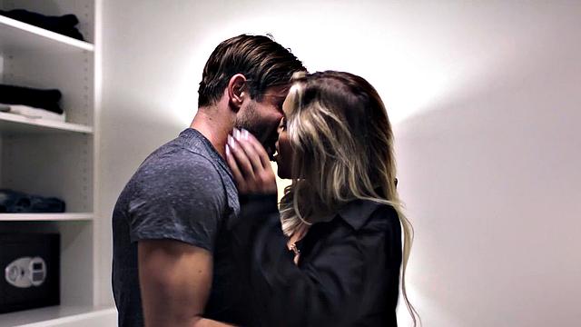 PURE TABOO Housewife Kali Roses Almost Caught Cheating In Bedroom Closet While Husband Is Near