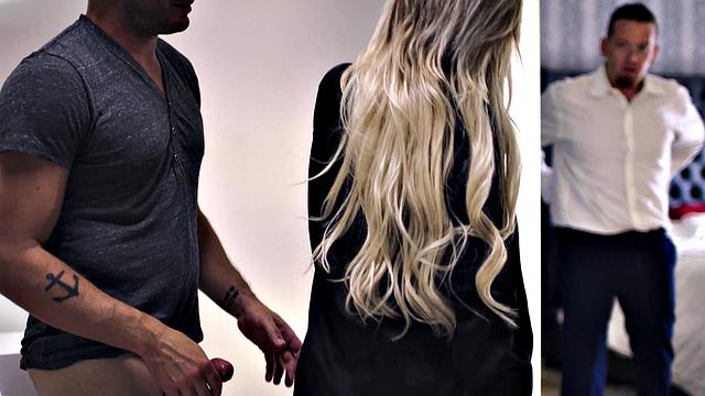 PURE TABOO Housewife Kali Roses Almost Caught Cheating In Bedroom Closet While Husband Is Near