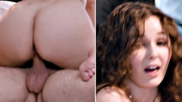 Big babe loves riding BF's cock in passionate affair