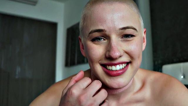 Shorthair babe sucking and pussy fucked by stepdad in POV