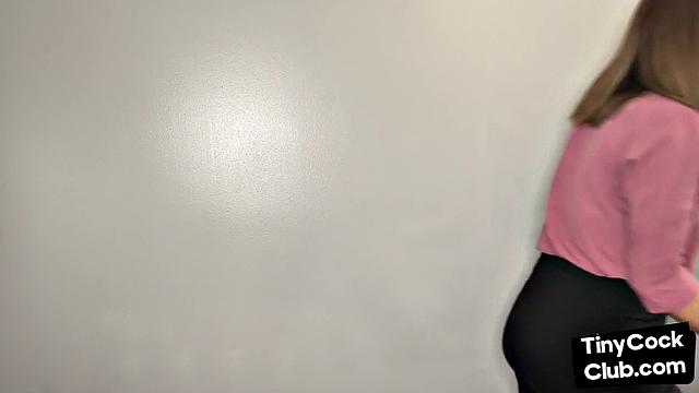 SPH solo Brit babe talks humiliatively to small dickie guys