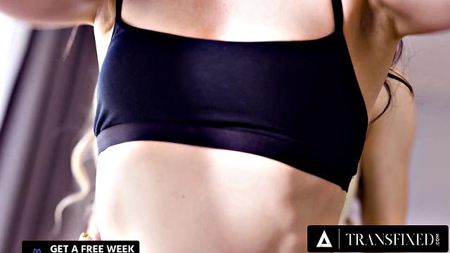 TRANSFIXED - Sexy Trans Ariel Demure Fucks Hot Girl After Workout
