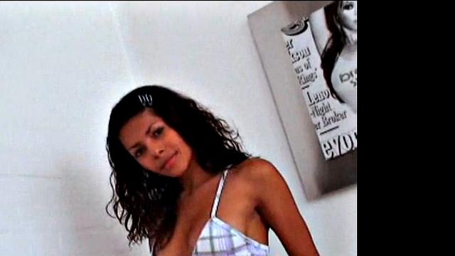 Carina 18 with tight Pussy Rubbing