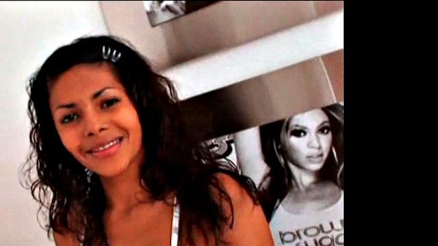 Carina 18 with tight Pussy Rubbing