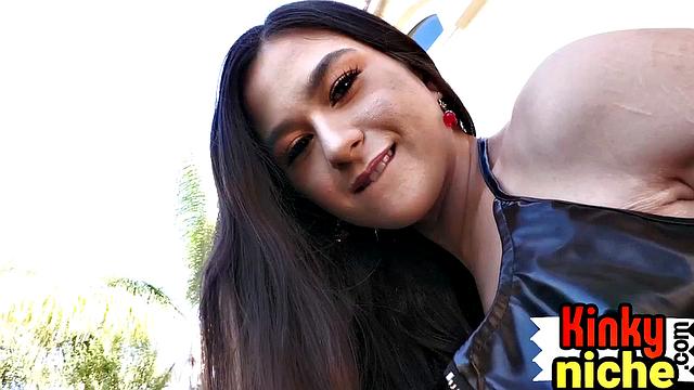 Cocksucking bigtitted babe doggystyled by lover