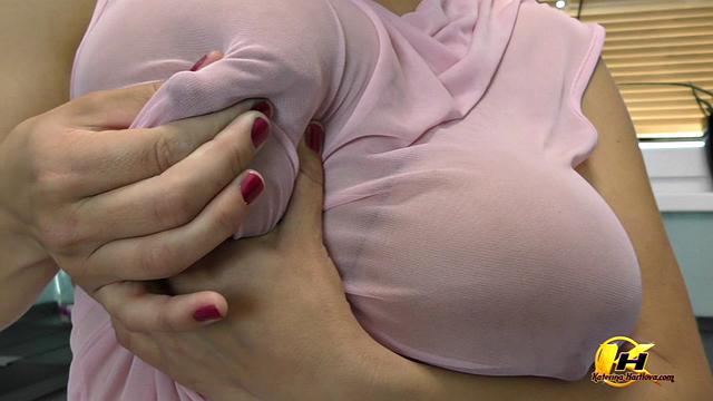 Milking into the Glass in the Kitchen