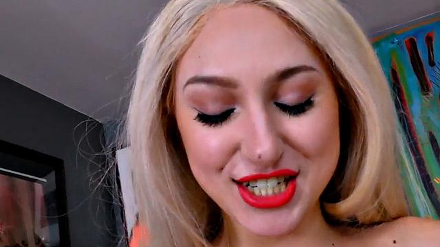 Real busty babe enjoys POV sex and talking dirty