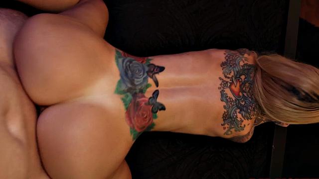 Busty tattooed stepmommy in POV fucked by kinky stepson