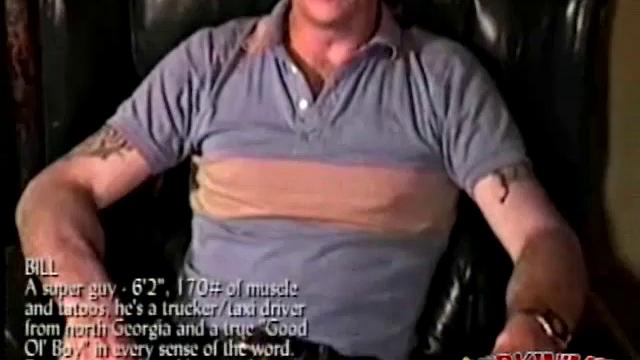 Men like Bill. He's a rugged, masculine, playful guy who enjoys showing off on camera and loves to have his cock played with. Enjoy, as he gets naked and strokes out a nice cum shot for us.
