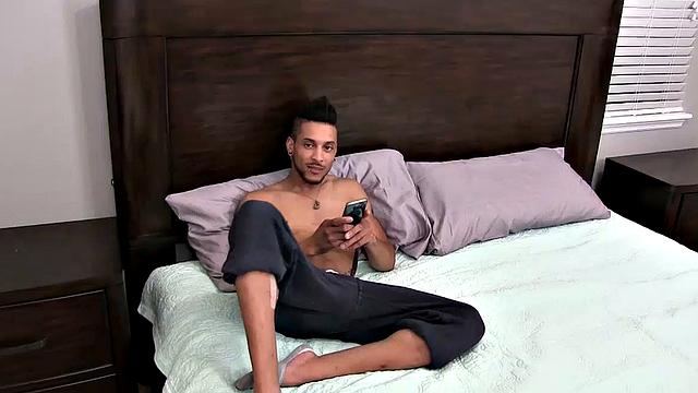 It isn't long before Tiger Le and Chris Coleman are rolling around on the bed enjoying each other's hot body. Tiger wraps his lips around that black cock, getting Chris rock hard in seconds.