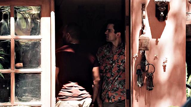 Taboo stepbrother analyzed outdoors by muscled stepbro