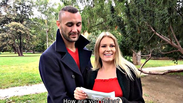 Pregnant wife gets a hand in the kitty while husband's away