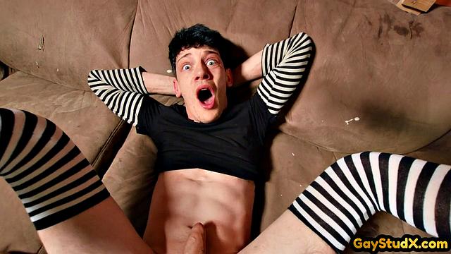 Ink Maledom gives spanking to skater boy