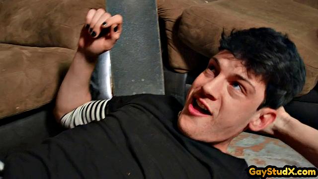 Ink Maledom gives spanking to skater boy