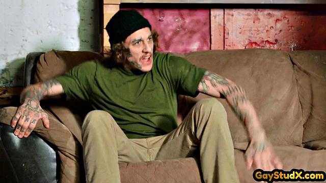 Ink Maledom gives spanking to skater boy