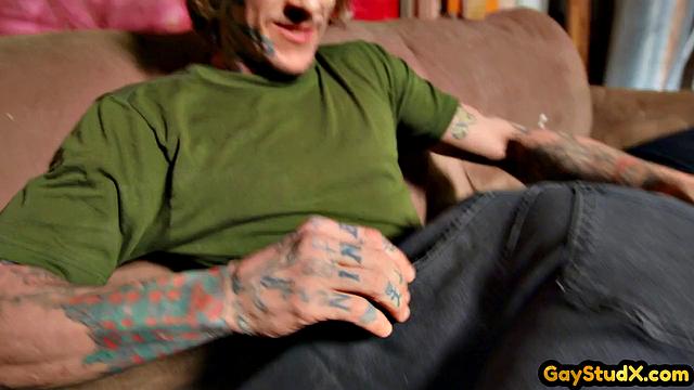 Ink Maledom gives spanking to skater boy