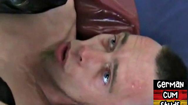 German amateur fisted in leather pants barebacked