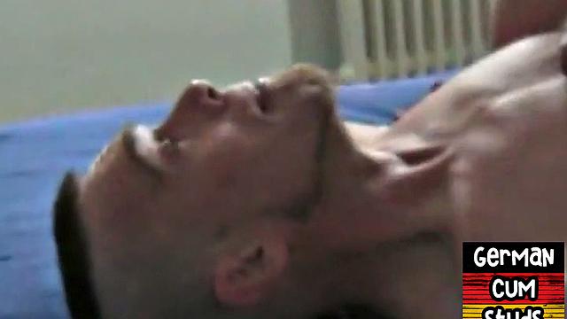 German amateur fisted in leather pants barebacked