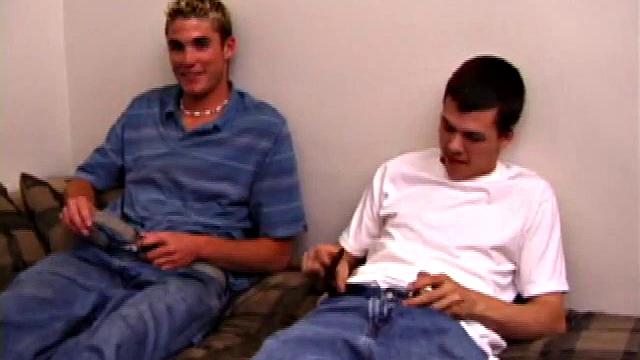 Matthew is with Ashton for a little fun with each other. The boys get naked and stroke up their boners. Then Matthew goes down on his friend. He asks Ashton if he would like to return the favor, but the boy declines.