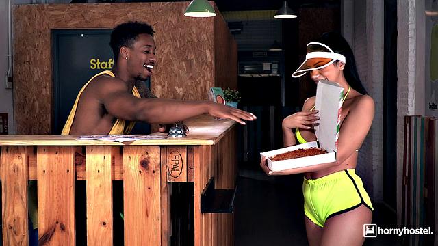 Naughty pizza delivery