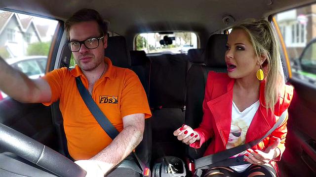 Naughty blonde Polish amateur gets her trimmed pussy drilled after work