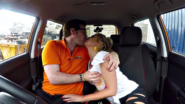 Naughty blonde Polish amateur gets her trimmed pussy drilled after work