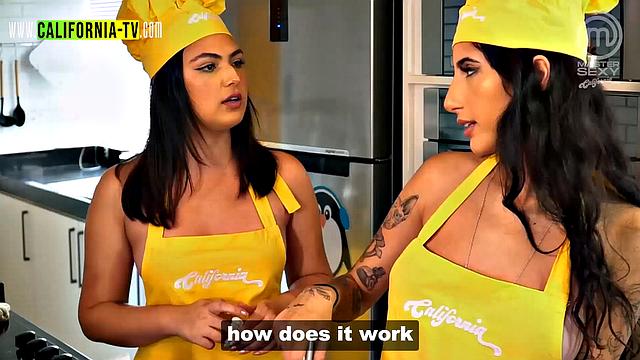 Clara Wellen loses control and sucks her opponent's breasts!