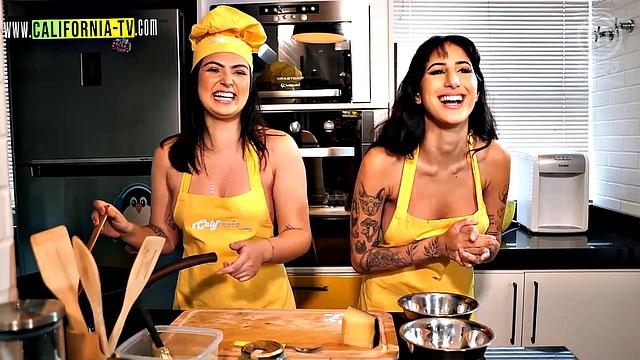 Clara Wellen loses control and sucks her opponent's breasts!