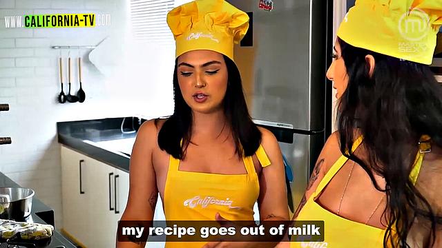 Clara Wellen loses control and sucks her opponent's breasts!