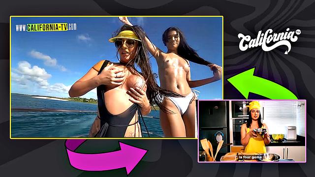 Clara Wellen loses control and sucks her opponent's breasts!