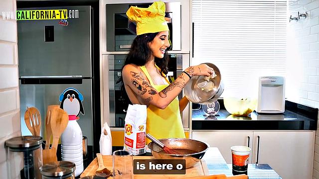 Clara Wellen loses control and sucks her opponent's breasts!