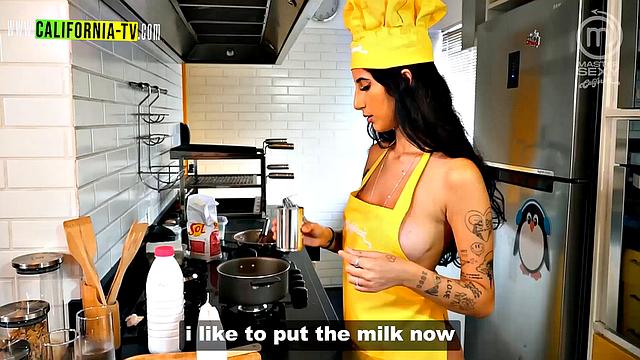 Clara Wellen loses control and sucks her opponent's breasts!