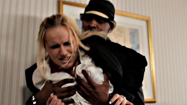 IR anal boss assrammed in her office by BBC