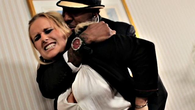 IR anal boss assrammed in her office by BBC