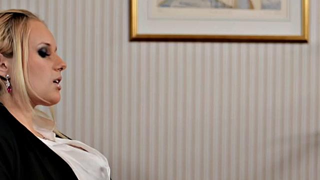 IR anal boss assrammed in her office by BBC