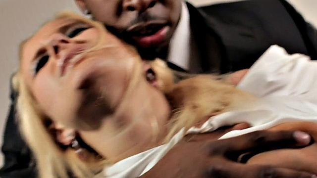 IR anal boss assrammed in her office by BBC