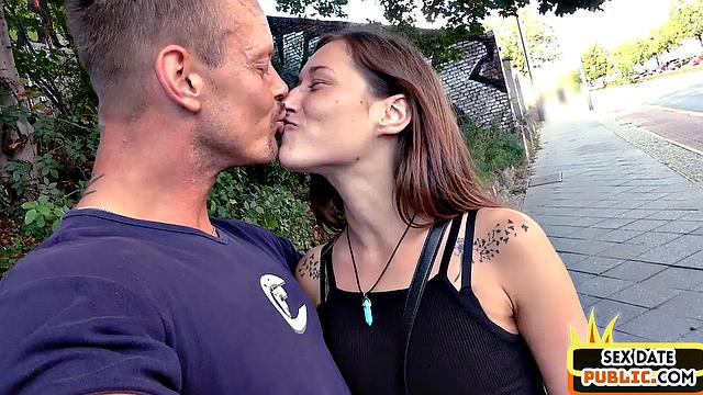 Sexy public babe drilled by stranger