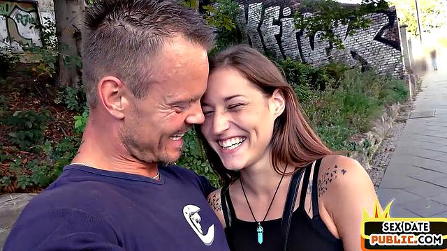 Sexy public babe drilled by stranger