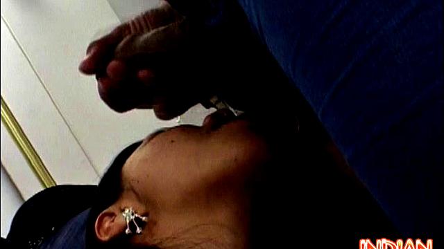 Indian Gets Cum Facial In A Threesome